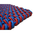 thumbnail image 2 of Handwoven Rope Door Mat Rug - Pacific Blue and Red Double Weave - MEDIUM ( 19" X 33"), 2 of 2