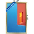 thumbnail image 3 of Abstract - Blue and Orange Walls Wall Poster, 14.725" x 22.375", Framed, 3 of 3