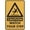 Warning Sign 4, variant on Caution Wear Goggles Or Face Shield While Operating This Machine Sign 8"x12" Tin Sign Great For Garden And Yard Wall Decor