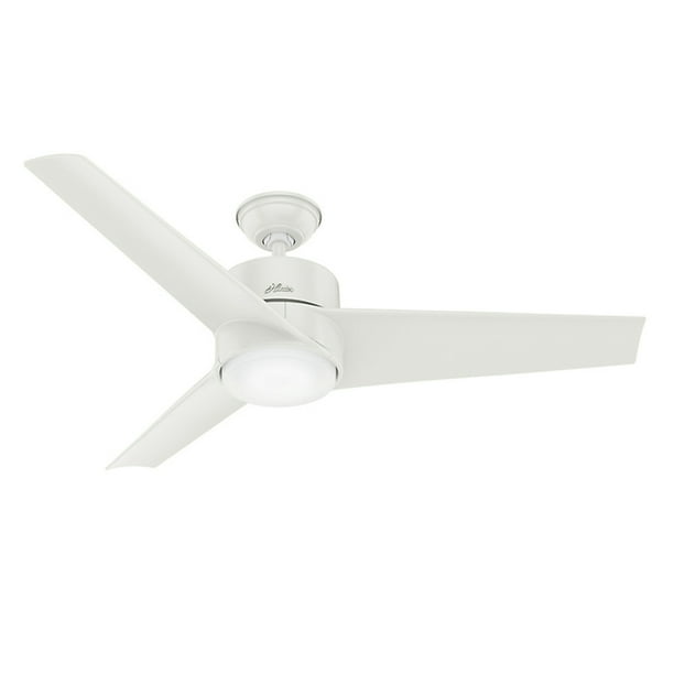 Hunter 54" Havoc Wet Rated Fresh White Ceiling Fan with Light Kit and