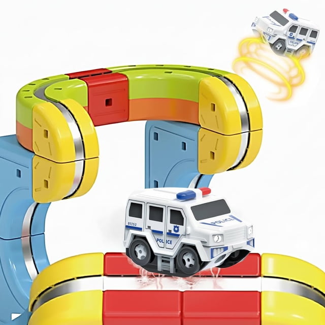 Electric Magnetic Train Toy High Speed Rail Train Magic Track For Boys And Girls DIY Magnetic