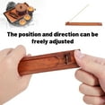 thumbnail image 3 of 3pcs Rosewood Incense Holder for DIY Sticks with Adjustable Angle Incense Burner Holder with Ash Catcher Great Gift for DIY Any Occasion, 3 of 7