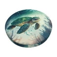 thumbnail image 6 of Uemuo Watercolor Turtle5 Pattern Round Bar Stool Seat Covers Washable Stool Cushion Slipcover Elastic Bar Chair Covers-12 inch, 6 of 7