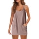 thumbnail image 1 of Vestido de tenis para mujer SCZ con pantalones cortos sin mangas tirantes finos color rosa claro 2xl, 1 of 6