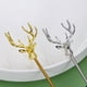 thumbnail image 3 of De acero inoxidable Milu Deer café pastel cuchara tenedor postre cucharas helado postre cucharadita utensilios de cocina vajilla, 3 of 5