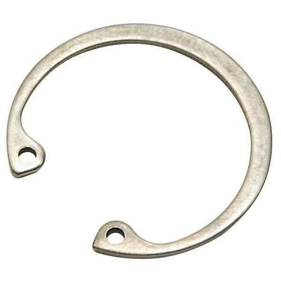 Internal Retaining Ring, Stainless Steel, Plain Finish, 3/8 in Bore Dia., 10 PK