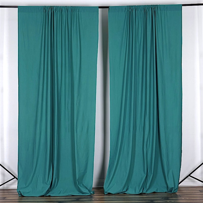 Balsacircle 10 Ft X 10 Ft Polyester Professional Backdrop Curtains Turquoise Walmart Com