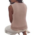 thumbnail image 5 of Womens Summer Sweater Vest Sleeveless Ribbed Knit Tank Tops Going Out Casual Basic Scoop Neck Tshirt, 5 of 6