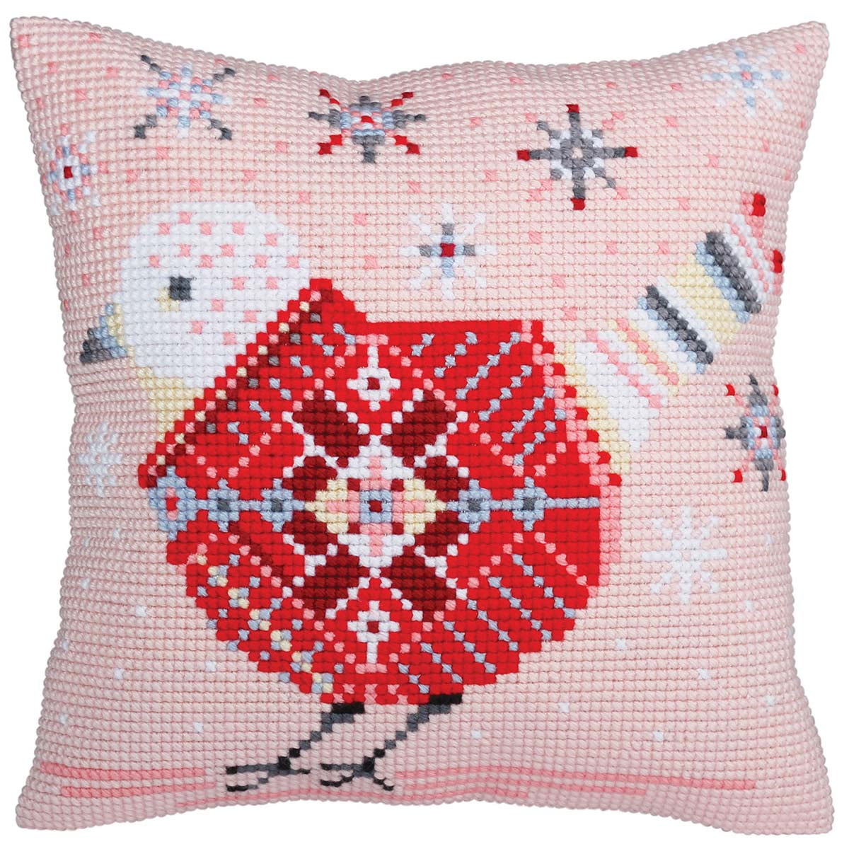 Collection D'Art Christmas Bird Pillow Cover Needlepoint Kit - Walmart