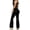 Black, variant on Two piece workout sets for women, 2 Piece Matching Flared Leggings & sports bra set for Women's Gym Set, Running Yoga Outfits, Black, Medium