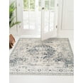 thumbnail image 6 of Unique Loom Chateau Collection Area Rug - Hoover (7' 10" Square Dark Blue/Beige), 6 of 6