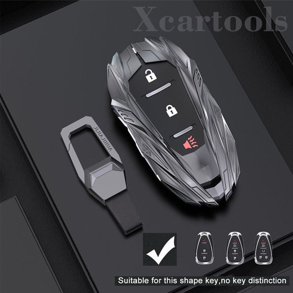 Metal Car Key Fob Cover Keychain For Chevy Cruze Malibu Equinox Camaro Blazer