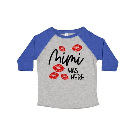 

Inktastic Mimi Was Here Red Kisses Boys or Girls Toddler T-Shirt