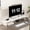 All White, variant on Stand Riser, & Stand with LED Light,Desk Accessories Desktop Organizer Stand for ,ptop,Printer,PC & TV Screen Riser