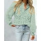 thumbnail image 3 of Blusa para Mujer PRETTYGARDEN Manga Larga Cuello en V con Encaje Talla L, 3 of 6