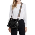 thumbnail image 2 of Gustave PU Leather Tote Bag for Women Trendy Hobo Crossbody Purse Lightweight Knotted Shoulder Bag Handbag for Daily Work Travel with Adjustable Strap - Black, 2 of 8