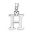 thumbnail image 5 of Auriga Fine Jewelry 14K White Gold Block Letter H Initial Pendant for Women, 5 of 6
