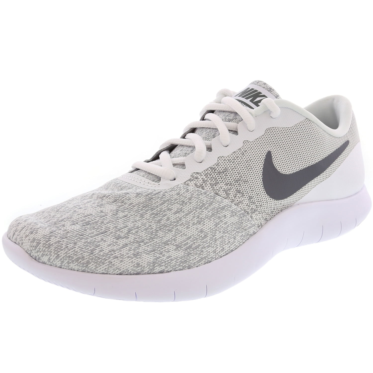 Nike - Nike Women's Flex Contact White / Cool Grey Ankle-High Running ...