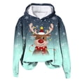 thumbnail image 3 of Futezty Christmas Sweatshirts for Women Novelty Funny Santa Xmas Tree Graphic Pullover Tops Loose Casual Fleece Shirts, 3 of 6