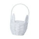 thumbnail image 4 of Cesta de Pascua con forma de conejito, cesta de flores con asa, vacía, decoración de Pascua, huevo de Pascua Blanco, 4 of 9