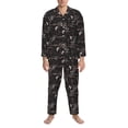 thumbnail image 3 of Lsque Cowgirl In Desert Pattern Long Sleeve Pajama Set for Men - Soft 2-Piece Sleepwear and Loungewear Set with Pockets, Comfy Nightwear-Medium, 3 of 7