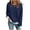 Navy, variant on Women's Tops Faux Two-Layer Pullover Sweaterr For Women Crewneck Long Sleeve Shirts Green S