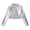 Silver-60grg, variant on RFQWOVSR Kids Long Sleeve Mock Neck Leather Dance Top Retro Pullover