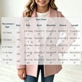 thumbnail image 4 of Girls Winter Coat Zaewscy Girls Double‑Breasted Wool Blend Coat Notched Lapel Long Sleeve Kids Casual Wool Outerwear Pink 130, 4 of 9