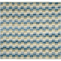 SAFAVIEH Montauk Irving Geometric Squares Cotton Area Rug, Gold/Multi, 6' x 6' Square