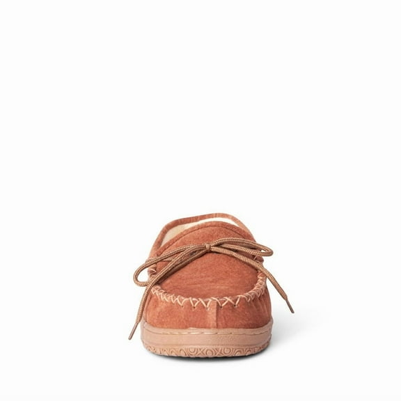 Old Friend Men's Terry Cloth Loafer Moc Slipper Chestnut Wide Width 421221-CHS2
