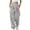 Gray, variant on CFLVAEK Breast Cancer Awareness Sweatpants for Women Casual Drawstring High Waist Gift Pants for Breast Cancer Survivor Comfy Cinch Bottom Baggy Sweat Pant Gray S