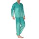 thumbnail image 2 of Balery Teal Turquoise1 Pijama para Hombre de Dos Piezas con Manga Larga, Conjunto de Dormir y Descanso Suave con Bolsillos-Small, 2 of 7