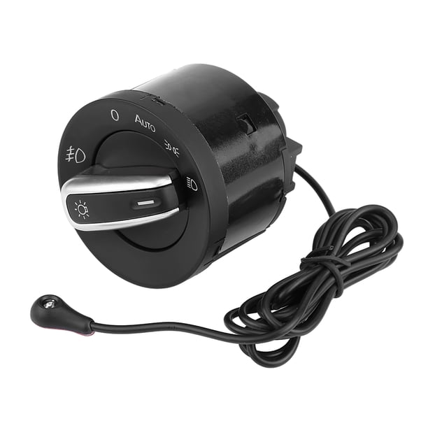 Interruptor Automático de Faros Delanteros Ecomeon 1Z0941431K para VW MK5 MK6 Jetta Tiguan Passat Negro