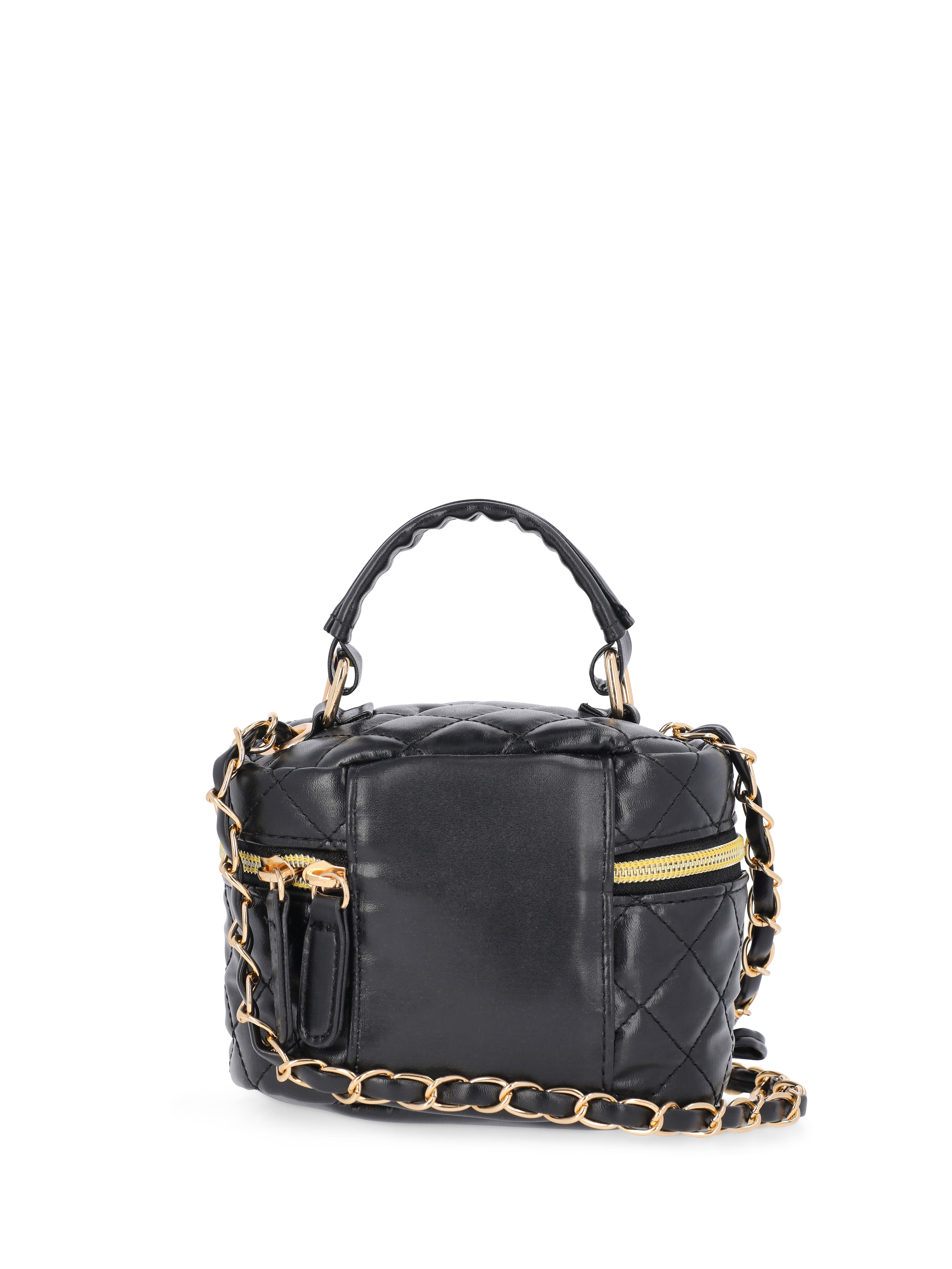 Sanrio Kuromi Girls Quilted Faux Leather Mini Crossbody Bag
