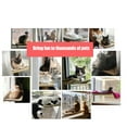 thumbnail image 2 of Cat Window Hammock Suction Cup Detachable Washable Comfortable Window Mounted Cat Hammock Bed for All Seasons Blue, 2 of 14