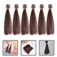 thumbnail image 4 of 6pcs Doll Wigs Doll Making Extensions Wigs Straight Wig Doll Hair Extensions, 4 of 8