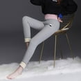 thumbnail image 7 of OKBOP Vitamins,Fashion Casual Printed Span Ladies High Waist Keep Warm Long Pants for Women, 7 of 7