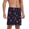 thumbnail image 2 of Wukai Mushrooms3 Men’s Short Pajama Pants With Pockets Soft Sleep Pj Shorts for Men-3X-Large, 2 of 6