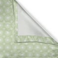 thumbnail image 6 of Ambesonne Floral Grommet Curtain, Symmetrical Geometric, 50" x 63", Pistachio Green White, 6 of 6