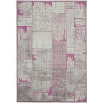 SAFAVIEH Paradise Gaila Abstract Floral Area Rug, Purple/Fuchsia, 5'3" x 7'6"