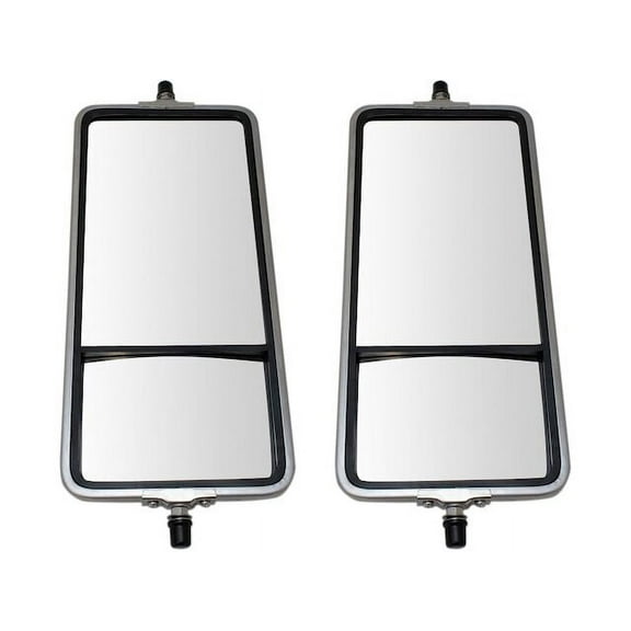 Door Mirror Set 2 Piece - Compatible with 1986 - 2017 Isuzu NPR 1987 1988 1989 1990 1991 1992 1993 1994 1995 1996 1997 1998 1999 2000 2001 2002 2003 2004 2005 2006 2007 2008 2009 2010 2011 2012