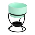 thumbnail image 3 of CUTICATE Tea Light Porcelain Melting Pot Chocolate Fondue Pot Anniversary Snack Appliances Butter Heater Ceramic Hot Pot green, 3 of 8