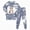 H574-Grey, variant on TOWED22 Girls Boys Halloween Pajamas Set Sleepwear Rainbow Unicorn Pjs Toddler Long Sleeve Jammies Kids Sleepwear(Orange,7Y)