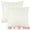 White, variant on Unique Bargains Basho Leaf Pattern Cushion Covers Solid Fluffy Plush Pillow Covers 2 Pcs White 18" x 18"