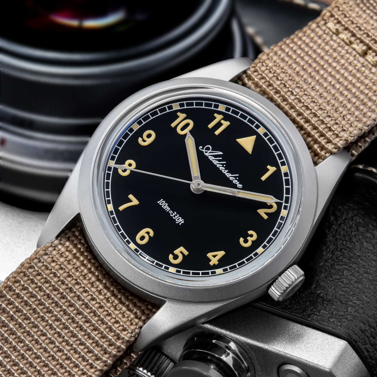 ADDIESDIVE Men's Diver Watch - 36mm Japanese VH31 Quartz Watch, 316L Stainless Steel, 100m Waterproof, Analog Watches with Luminous Military Style for Men
