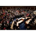 thumbnail image 2 of Overview Of The House Chamber As President Obama Waves At The Conclusion Of His State Of The Union Address At The, 2 of 2