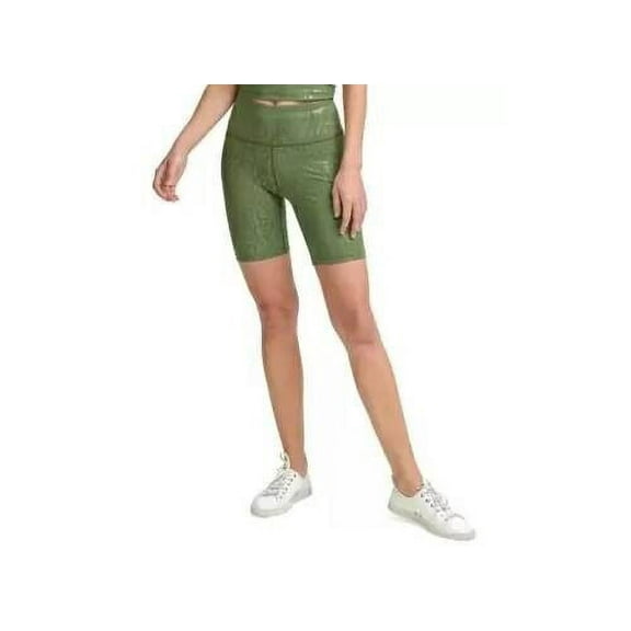 Calvin Klein Performance Printed Bike Shorts Green Size M MSRP $40