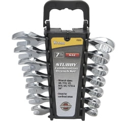 7 Piece SAE Stubby Combination Wrench Set