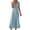 Blue, variant on Qiopertar Cotton Linen Dress for Women Summer Casual Sleeveless Button Down Collar Solid Color Dress, Yellow L