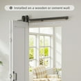 thumbnail image 4 of HOMCOM 35" White Bi-Folding Sliding Door with Hardware Kit - DIY Paintable MDF, Smooth Pulleys for Living Room, Bedroom, Kitchen, 82.7" H, 4 of 7